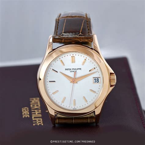 patek philippe calatrave coin edge pre owned|Patek Philippe calatrava gold.